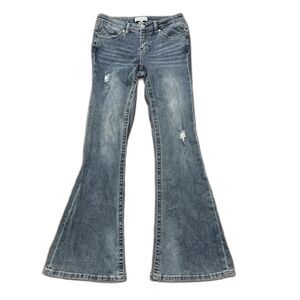 Austin Landing Jeans Junior Womens 3 Rhinestone Star Pockets Western Flare Rodeo